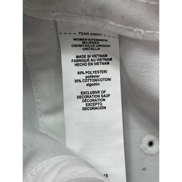 Under Armour White Embroidered Logo Cap OSFA Unisex UA Free Fit - Picture 6 of 6